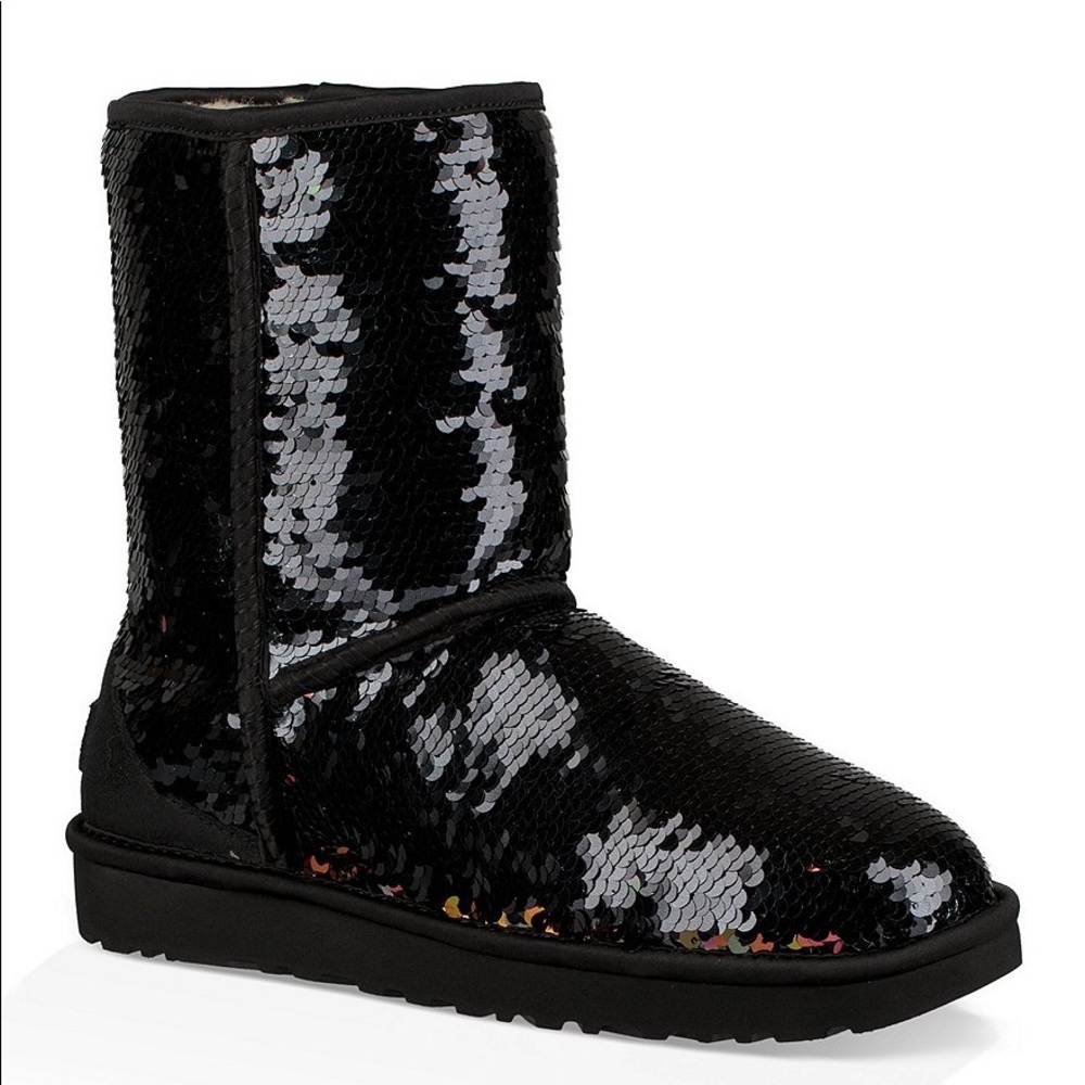 Black Sparkly Uggs Size 7 - Unworn